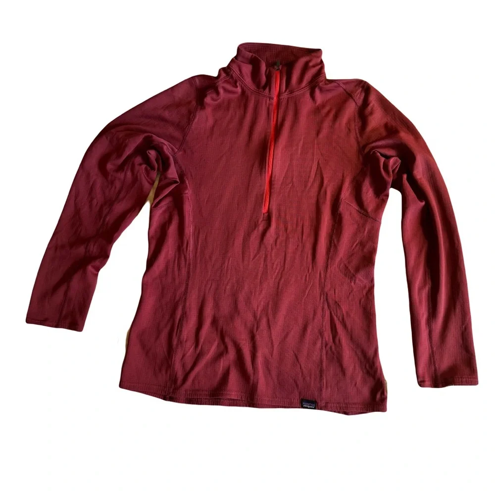 Women's Patagonia Mid Weight Capilene Base Layer, Deep Red, Size M - Picture 1 of 9
